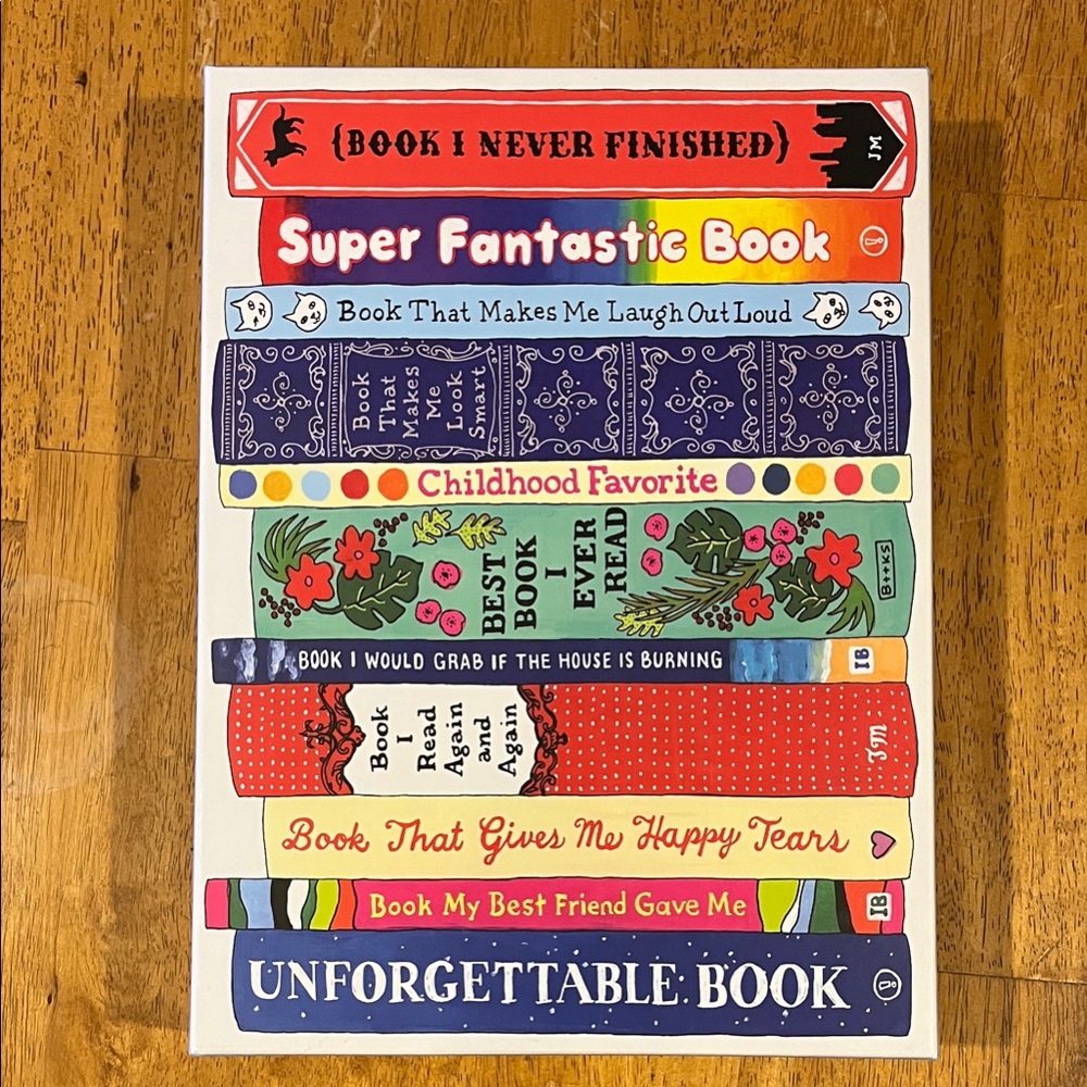 Colorful Book Stack Puzzle - 1000 Piece